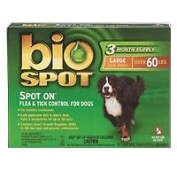 Bio Spot On Flea & Tick Control Dogs Puppies 3 Month Supply LARGE Size 