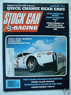stock car racing march 1978 bobby allen profile time left