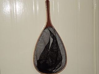 Trout Landing net ( wooden frame with nylon net, From Fishing4Trout)