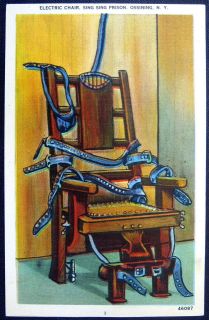 OSSINING New York ~ 1940s SING SING PRISON ~ ELECTRIC CHAIR