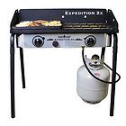   Expedition Double Burner Cook Stove Grill Outdoor Propane Griddle NEW