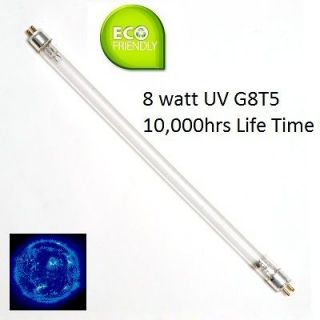 8W   watt UV (G8 T5) Bulb for Hagen Laguna PT 520 PowerClear 1000 UV 