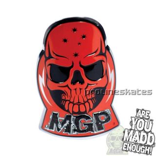 madd gear mgp aluminum scooter decal sticker red location united