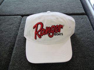   white baseball cap lid hat bass fishing gear apparel clothing NEW