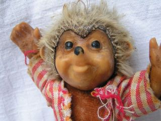 vintage steiff hedgehog mecki rubber doll 50 s from uruguay