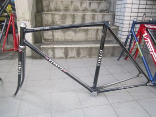 NJS KEIRIN Vivalo Track Bike Frame Black/Silver Fade Kaisei 8630R