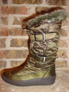 new womens 6 pajar sled waterproof winter boots olive