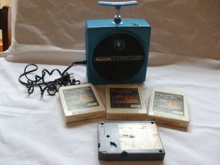 Vintage Panasonic 8 Track Player 4 Tapes Model RQ 83OS Original 