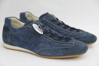 Hogan by TODS Olympia Donna Blue Leather/Corduroy Sneakers Shoes US 7 