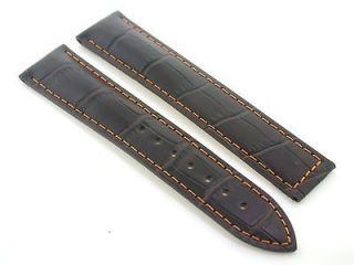 22MM LEATHER STRAP WATCH BAND FOR OMEGA SEAMASTER DBROS30