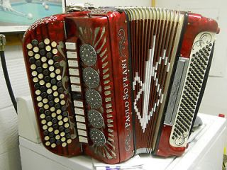 pro paolo soprani accordion.chromatic B system. sweet mussette, strong 