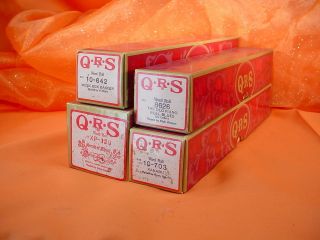 Lot of 4 Player PIANO QRS ROLLS 10 703 ,10 642,8626, XP 129