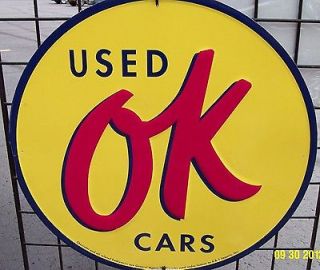 Nostalgic OK Used Cars 24 Embossed Tin Sign (Fits: Chevrolet SSR)