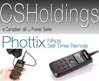Phottix Nikos Pro Self Timer Remote Time Lapse Photography Nikon Canon 