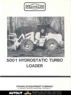 1980 franklin 5001 turbo logging loader brochure time left $