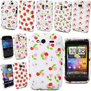   Strawberry Pattern Soft Gel Case Cover Skins Various Mobile Phones