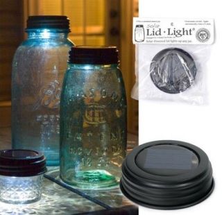  Powered LED LID LIGHT Mason / Ball Jar RUSTIC Lamp Indoor/Outdoor