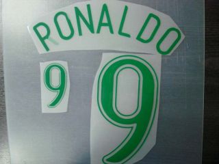ronaldo 9 brazil home wc 2006 name numbering from malaysia