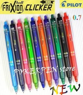 10 colours frixion ball clicker pilot 0 7 roller pen