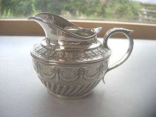 VICTORIAN EDWARDIAN DESIGN MAPPIN AND WEBB SILVER PLATE CREAM JUG