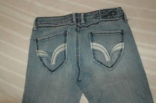 PEPE JEANS Womens/Juniors Stretch Distressed Blue Denim Jeans Size 28 