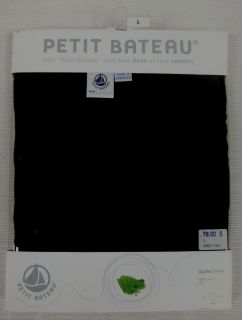 petit bateau women s black wrap shirt 94732 sz 18 l new $ 78