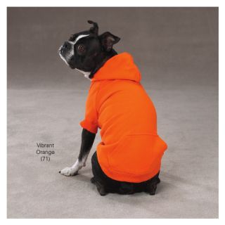 Zack & Zoey Basic Dog Hoodie Sweatshirt XS S M L XL XXL Vibrant Orange