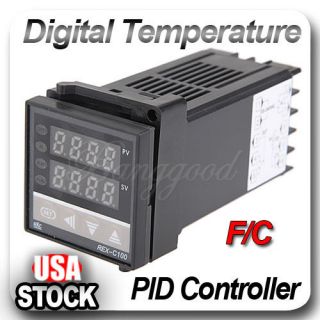 REX C100 Dual PID Digital Celsius Temperature Control Controller 