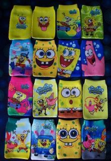 Single SpongeBob SquarePants and Patrick Star Mobile Phone Sock.