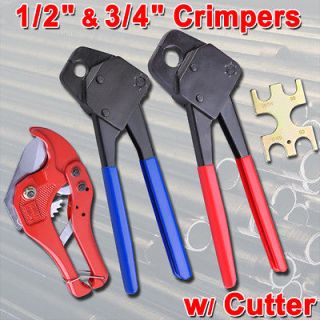 Pex Crimper & Cutter For Crimp Tool Clamp Tubing Plumbing 