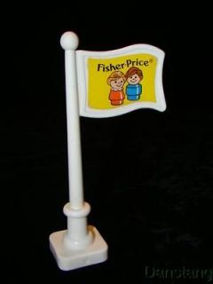 Vintage FISHER PRICE Little People School Sign / Flag #2550