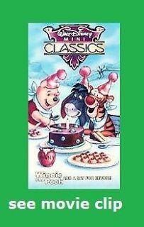 WALT DISNEY MINI CLASSICS Winnie the Pooh and a Day for Eeyore VHS 