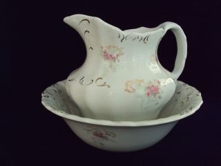 1890 antique child s wash bowl and pitcher time