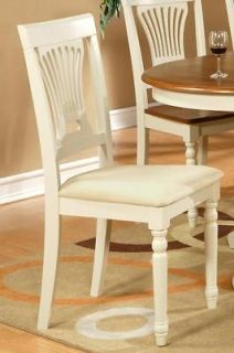 SET OF 6 KITCHEN DINING CHAIRS WITH MICROFIBER UPHOLSTERED SEAT IN 