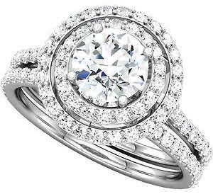   Bridal Anniversary Ring Band Huge 1.50 Ctw Diamond Jewelry Gold