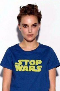 Juniors Star Stop Wars Anti War T Shirt S XL Iraq Afghanastan Sci Fi 