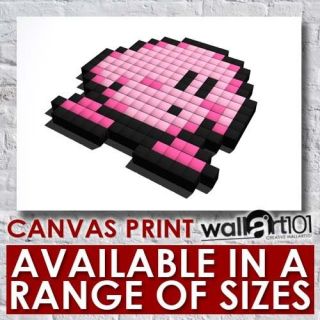 Abstract Video Game Pac Man Style Picture High Quality Framed Canvas 