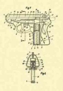 pez candy shooter gun dispenser 1968 us patent k009 one