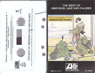 Best Of Emerson Lake Palmer Cassette Tape 1980 Atlantic CS 19283 