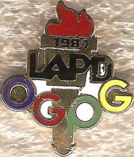 LIMITED EDITION 1984 LOS ANGELES OGPG LAPD OLYMPIC TORCH PIN