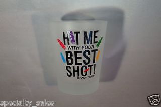 funny novelty shot glass hit me with your best shot