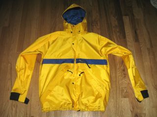   Worn MENS M STOHLQUIST ALMOST DRY SUIT PARKA w/Hood, Gaskets @wrists