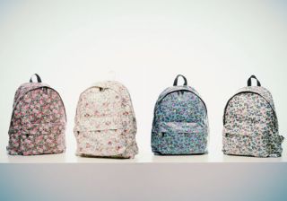 light and sleek backpack in funny print