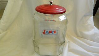 vintage lance jar with metal lid original jar time left