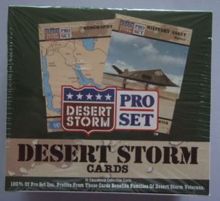 1991 desert storm pro set factory sealed box time left