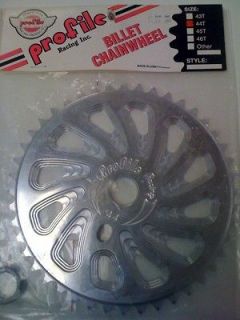 profile bmx billet chainwheel 44t made in usa time left