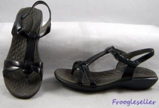 Prvo Privo by Clarks womens strappy slingback sandals shoes 6 black