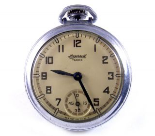 ingersoll 1922 yankee pocket dollar watch restore repair time left