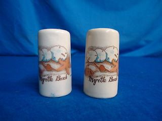 vintage cream column beach salt and pepper shakers myrtle beach