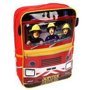 Trade Mark Collections Fireman Sam Backpack School Bag with Front 